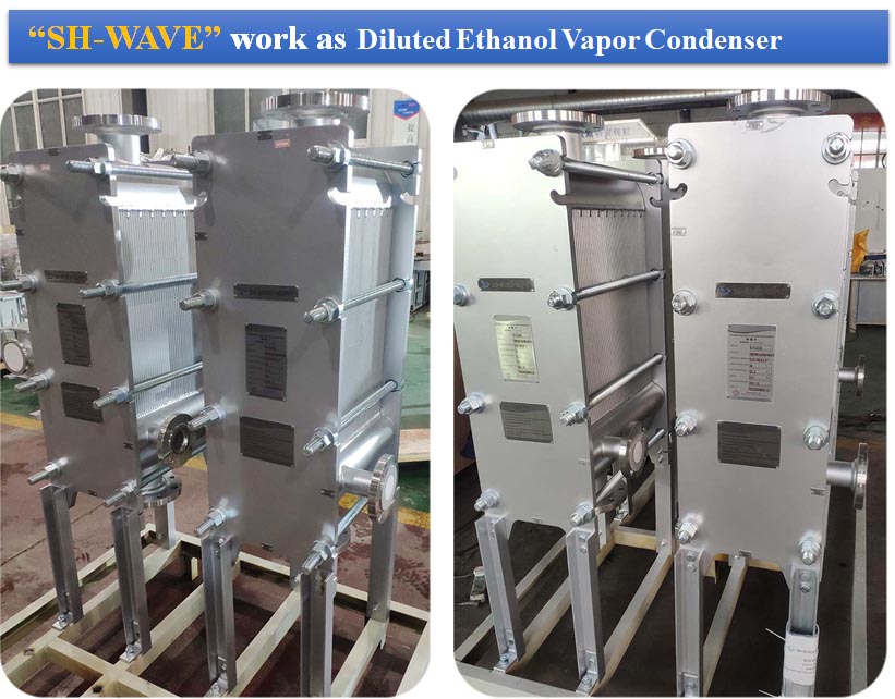 Diluted Ethanol Vapor Condenser in Chemical Plant